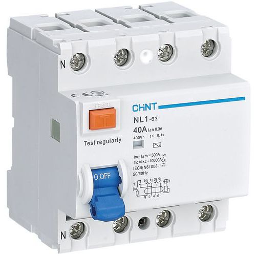 [200222] Diff - Chint - 4P 40A 30 mA - Type A